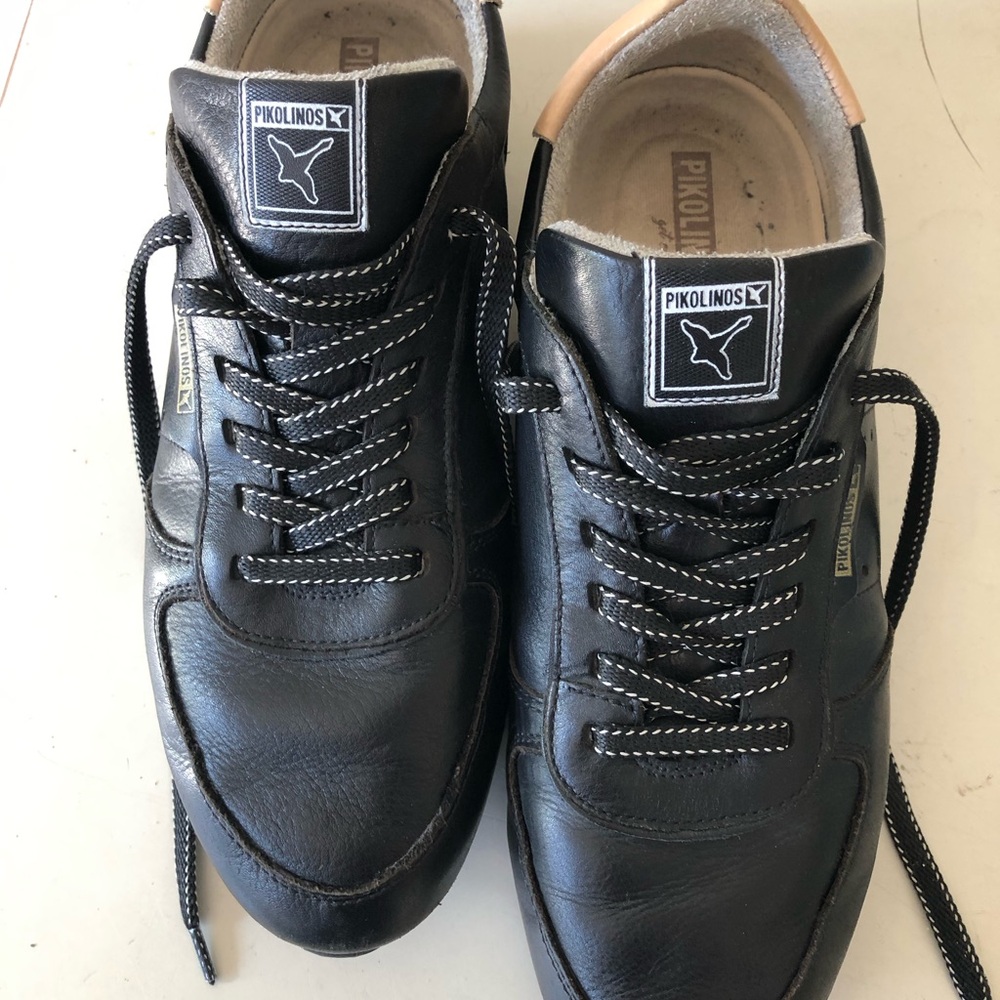 Womens Size 39 Pikolinos Barcelona Leather Sneakers W4P-6961 Bird Emblem US 8.5